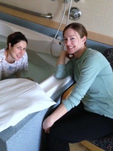 tub support- doula
