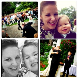 Still smiling at my brother's wedding mid-July
