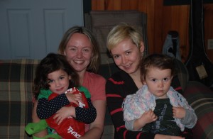 Two generations of cousins at the lake.