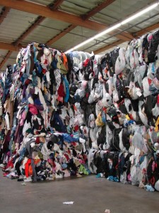 Enormous clothes pile