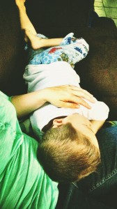Aden comforting me after the bad news