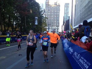 Mile 26-feeling the burn.
