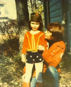 I got an early start at trying to be a superhero (Wonder Woman circa 1981)