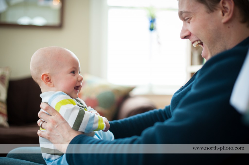 baby talking to dad kaht
