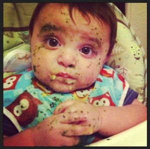 baby, messy baby, eating baby