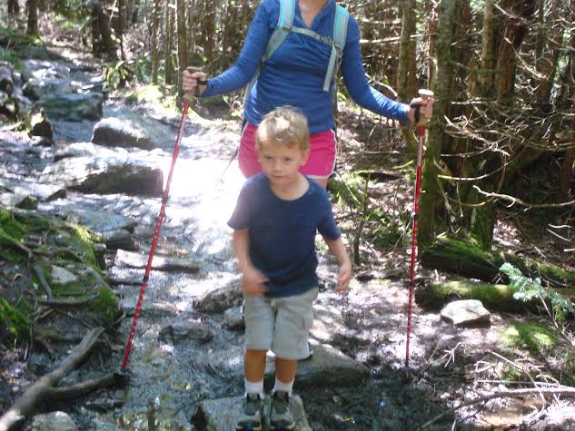 hiking, mother, son, boy hiking