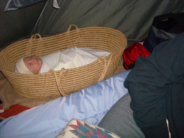 baby, camping, moses basket