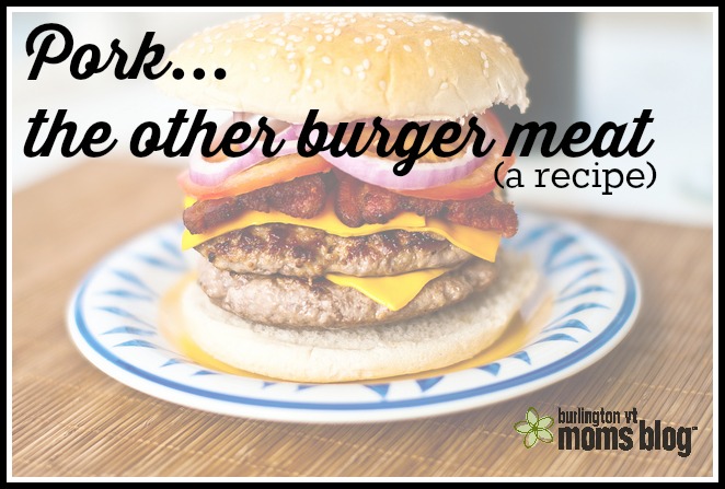 pork meat, pork, pork burger, pork burger with bacon