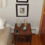 nightstand, clutter free nightstand,
