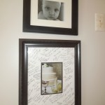 picture of baby, signed picture, wedding photo, pictures hanging on the wall, photos hanging on the wall