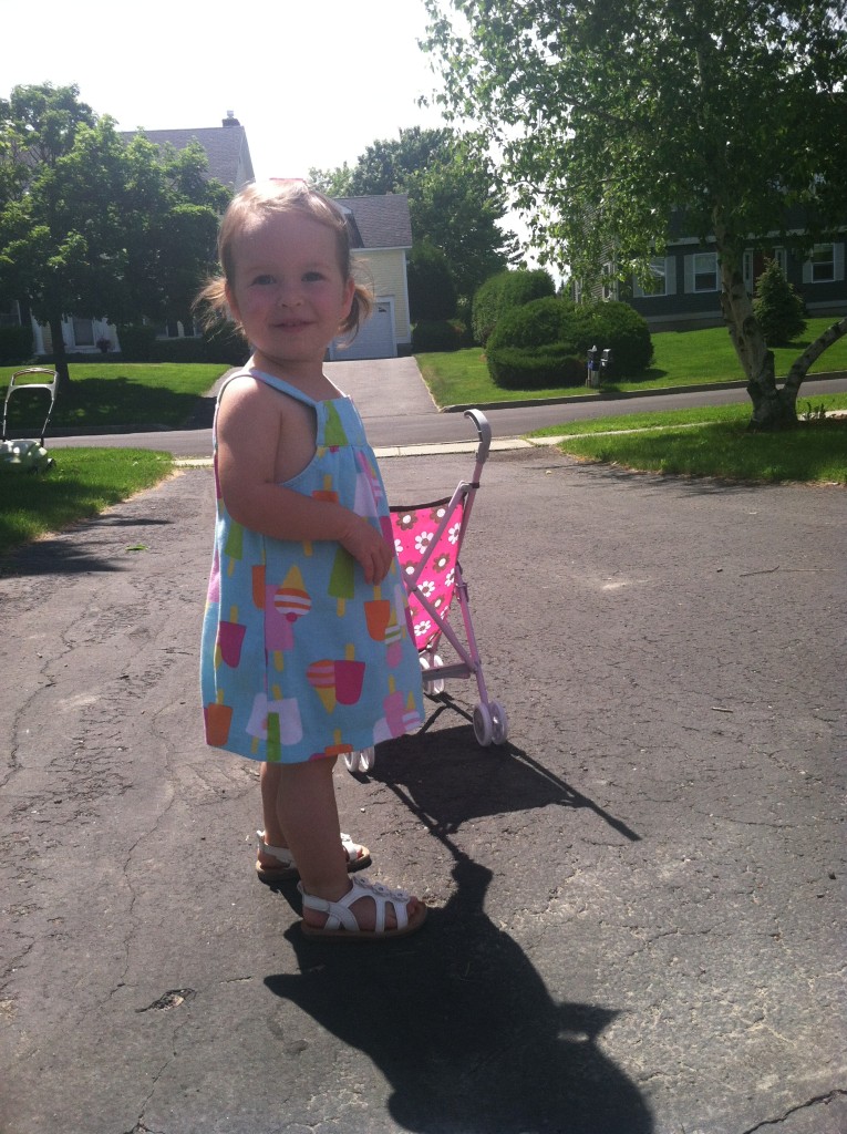 (A brief) Absence makes the heart grow fonder… little girl, summer dress