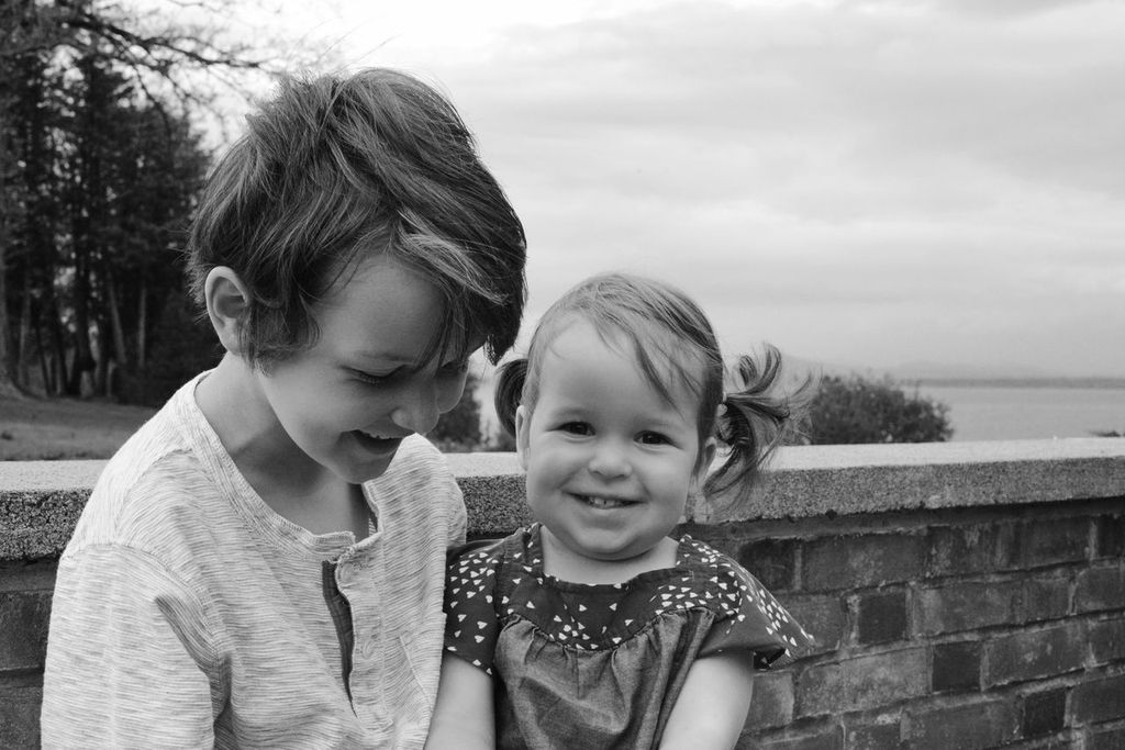 brother and sister photo, family photo, brother and sister