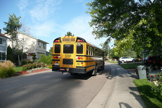 I’ve Got The Back-to-School Blues school bus, neighborhood, back to school, 1st day of school