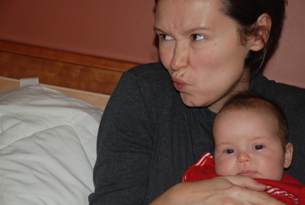 My heart says I love you, but my face apparently says…something different.