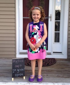 first day of school, first grade, school, elementary school