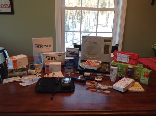 These are the supplies we use every day to manage type 1 diabetes!