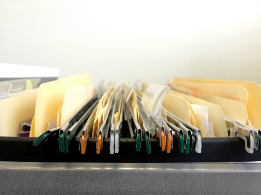 files, paper files, hanging files, manila folders, filing cabinet