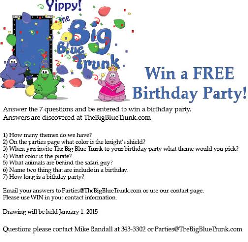 win a free birthday party