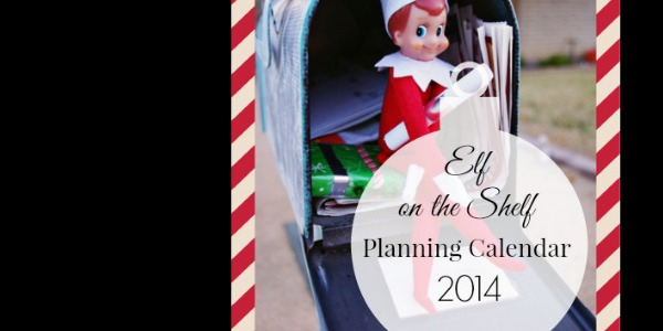 Elf on the Shelf Planning Calendar 2014