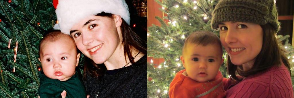 Baby H Baby L Christmas 1