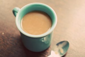 a cold cup of coffee