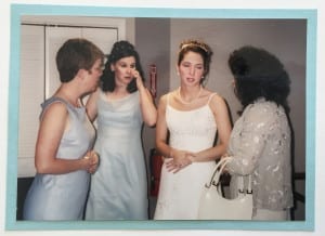 bride getting ready for the wedding