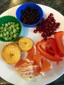 Rainbow lunch plate for your kids