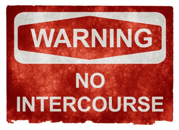 warning sign, no intercourse, no sex, red sign