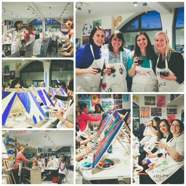Paint and Sip Moms Night Out Recap!