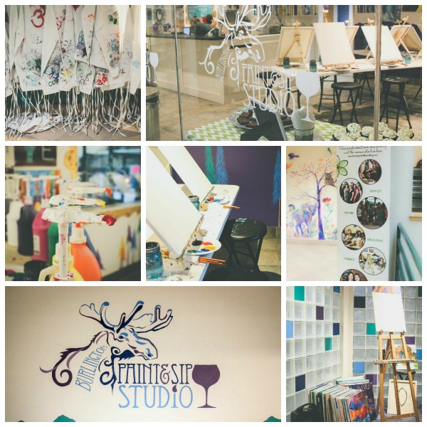 paint and sip collage