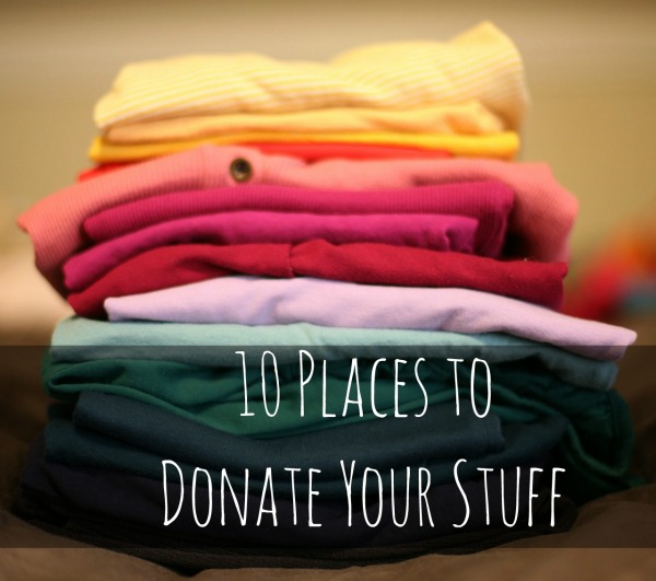 10 Places to Donate Your Stuff clothing, shirts