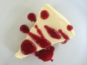 Good-Comida-Colombian-Cheesecake-with-Raspberry-Sauce
