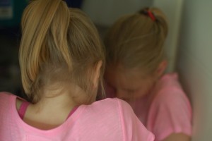 girl in mirror