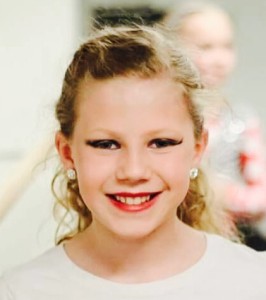 Dilynn with her makeup done