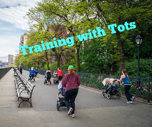Training with Tots moms, strollers, park