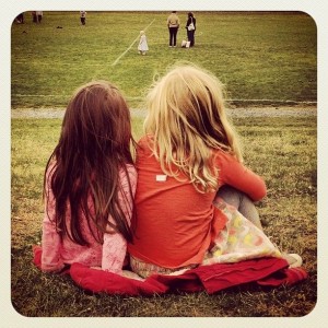 Zoey and Emma back shot