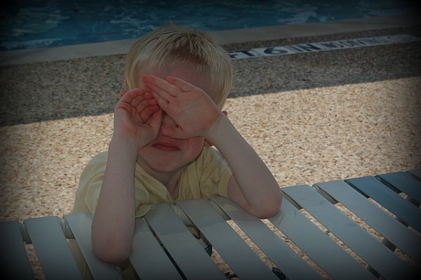 Musings of a Meltdown: How your child’s meltdown influenced me boy, pool, pool chair