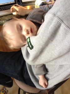 alseep with sam