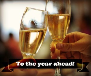 Happy New Year toast