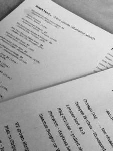 Picture of Hatchet Menus