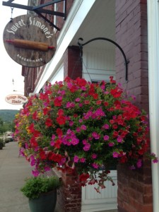Flower basket and Sweet Simone's Sign