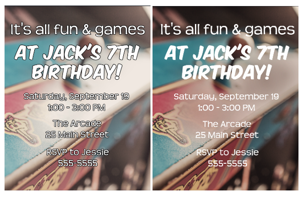 Arcade Video Game Invitation