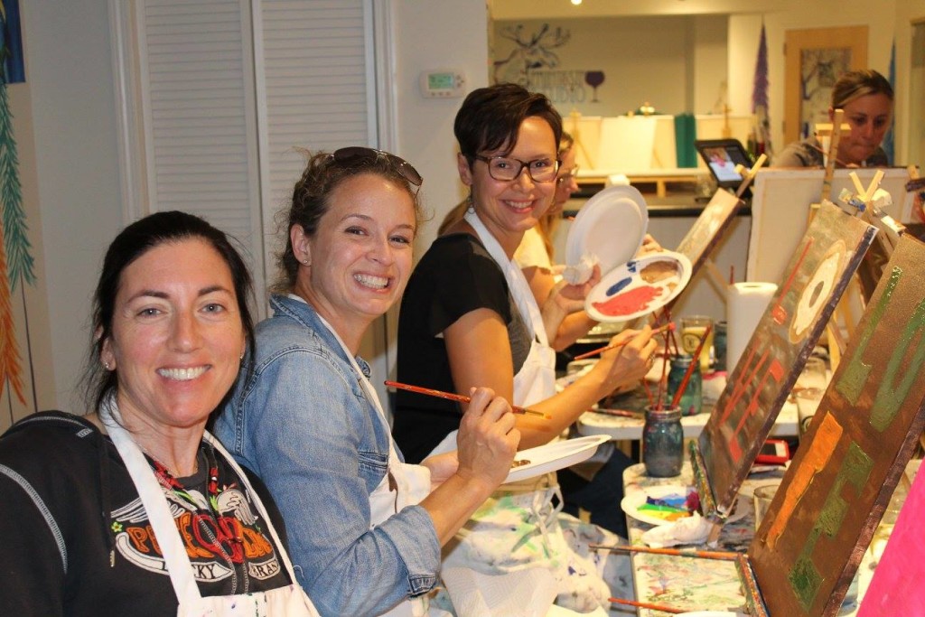 September Paint and Sip Moms Night Out Recap!