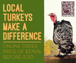 Buying Local Turkeys for Thanksgiving with Healthy Living