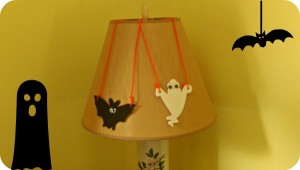 bat, ghost, lampshade