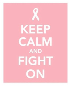Pink breast cancer poster