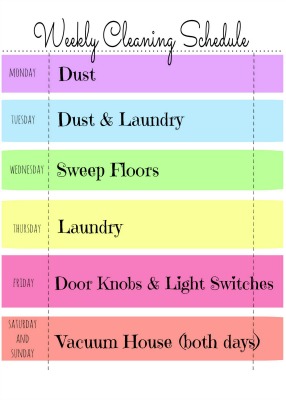 Cleaning Schedule
