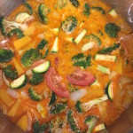 veggies cooking