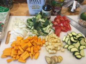 Many different, brightly colored vegetables are key to eating clean.