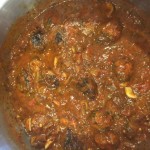 sauce and meatballs